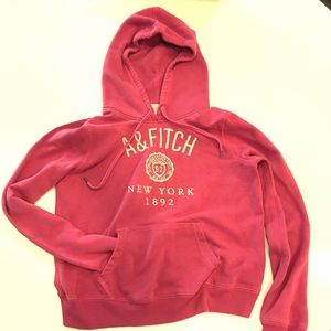 Pink Abercrombie Hooded Sweatshirt